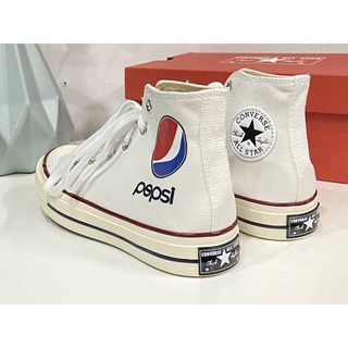 🔵 สินค้ามาใหม่คะ แบบหุ้มข้อ ของ ConverseAllstar ลาย Pepsi🔵 มาใหม่พร้อมอุปกรณ์คะ พร้อมส่ง (37—45)