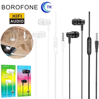 NEW หูฟัง BOROFONE ฺBM67  ชุดหูฟังอินเอียร์ 3.5 มม. คุณภาพสูง สําหรับโทรศัพท์มือถือ เพิ่ม-ลดเสียง มีไมค์ พร้อมส่ง