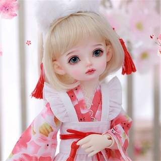 วิกผมสั้น สีทอง 1/6 Bjd 28 ซม. สําหรับตุ๊กตา 15-16.5 ซม.