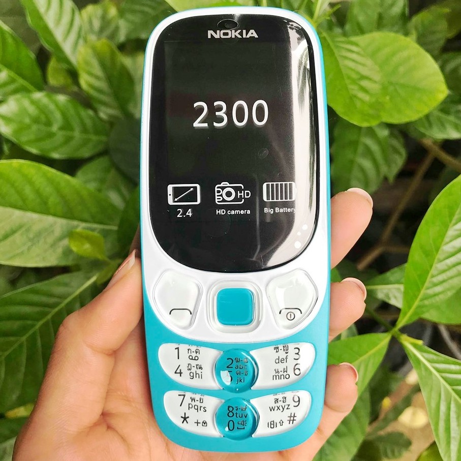 โทรศัพท์มือถือ NOKIA 2300 (สีฟ้า) 2 ซิม 2.4นิ้ว 3G/4G โนเกียปุ่มกด 2029