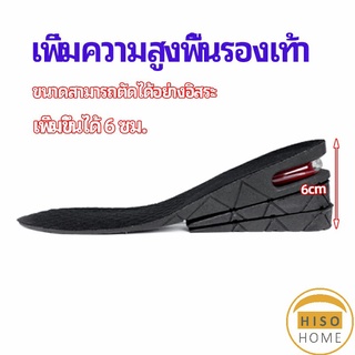 แผ่นเสริมส้นเพิ่มความสูง สามารถถอดปรับระดับได้  insole