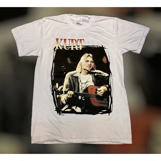 เสื้อวง Kurt D. Cobain สไตล์วินเทจ เสื้อยืดผู้ชาย