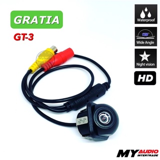 กล้องมองหลังติดรถยนต์ GRATIA GT-3 ให้ภาพชัดเจน มุมมองกว้าง 170 องศา กันน้ำ เห็นภาพชัดแม้ในเวลากลางคืน