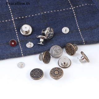 【Peacellow】 New Button Pins for Jeans Button Replacement for Pants Fashion DIY Button Pins 【TH】