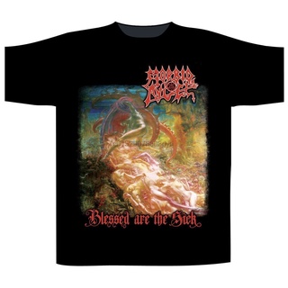 เสื้อยืดพิมพ์ลายเสื้อยืดผ้าฝ้ายพิมพ์ลายแฟชั่น เสื้อยืด พิมพ์ลาย Morbid Angel Blessed Are The Sick T L Deicide Vader Noct