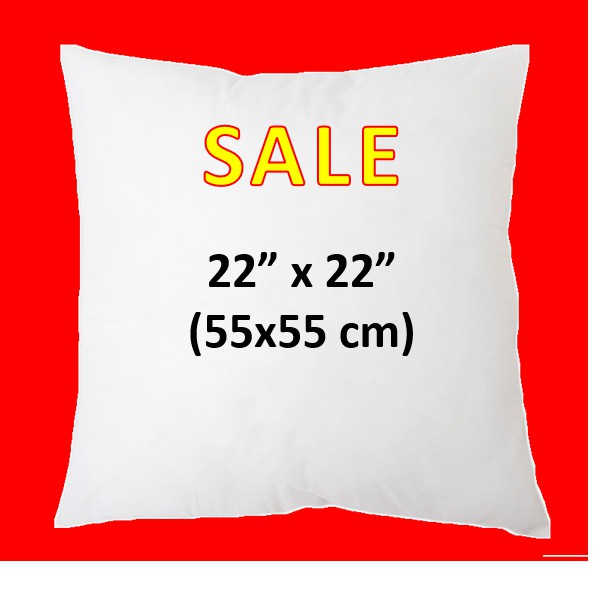 ลดราคา Sale!!! ไส้หมอนอิง26x26 นิ้ว/ 65x65 เซนติเมตร หมอนโรงแรม เกรด A คุณภาพดี ราคาโรงงาน ลดราคา ถูกกว่าห้าง