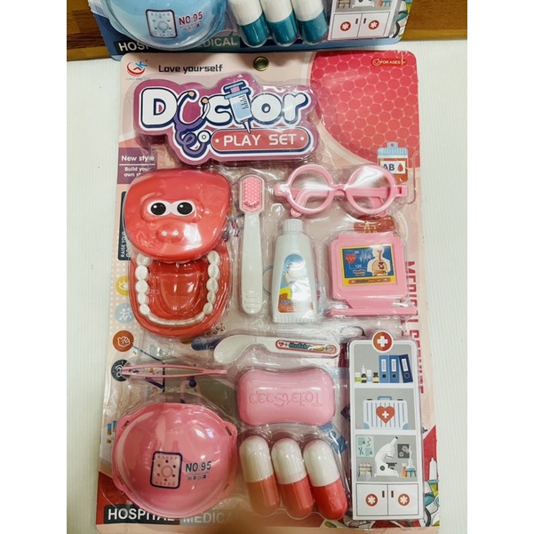 หมอฟันแผงของเล่น สีฟ้า สีส้มคละส่ง สำหรับเด็ก สมมุติบทบาท ราคา ถูกที่สุด ดีลบีเคเค แกลเลอรีภาพที่ 3