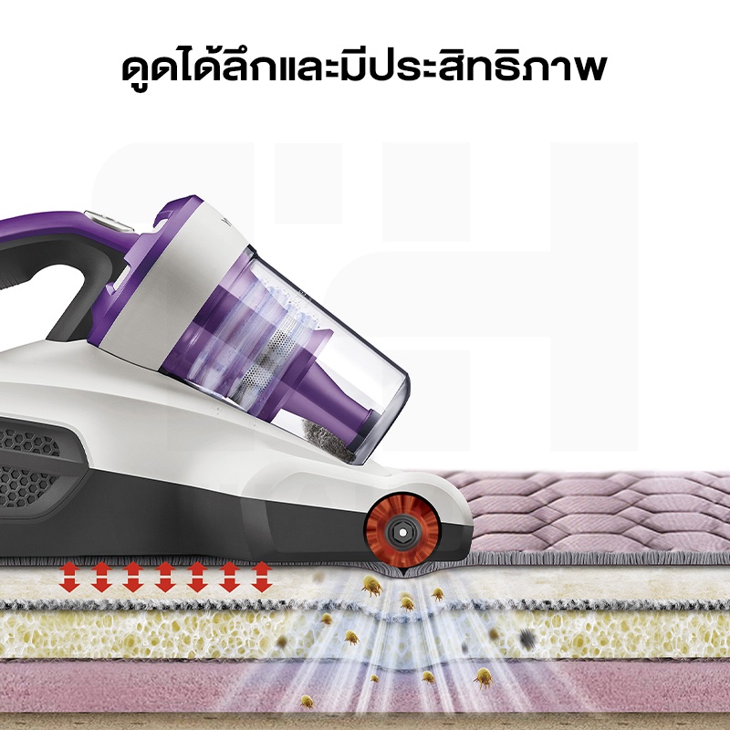 JIMMY JV12 Anti-mite Vacuum Cleaner เครื่องดูดไรฝุ่น แรงดูด ฆ่าเชื้อด้วยแสง และ ความร้อน - รูปที่ 5
