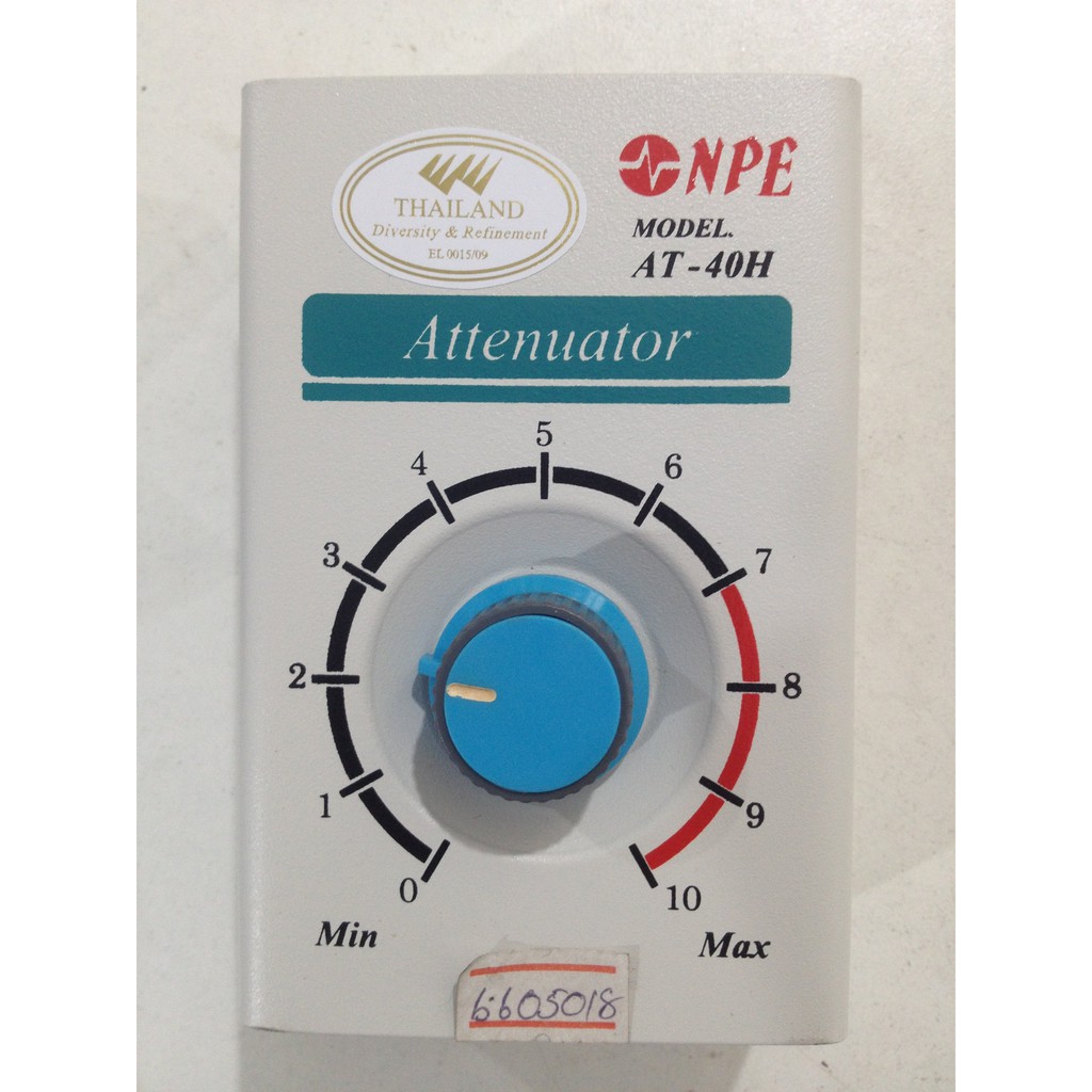 Attenuator B-AT-40H 15W RMS ไม่มีแมทชิ่ง วอลลุ่มหรี่เสียง ไม่มี LINE ...