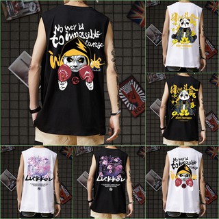 พร้อมส่ง เสื้อยืดแขนกุด เสื้อกล้ามผู้ชาย  ใส่สบาย ระบายอากาศ เสื้อกล้าม เสื้อบาส，M-3XL
