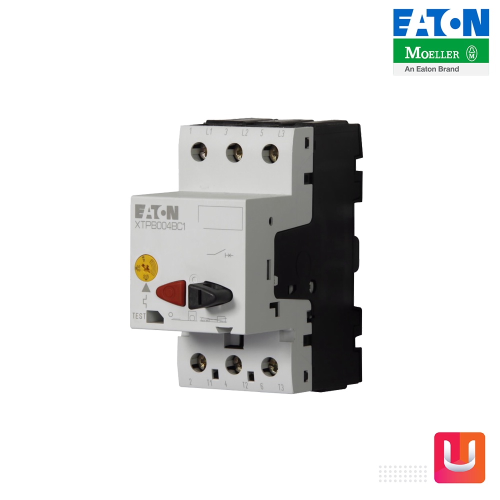 EATON PKZM01-10 เบรกเกอร์ป้องกันมอเตอร์แบบปุ่มกด Coordinator type 1 และ 2, 63-1A,0.25kW/1/3HP สั่งซื