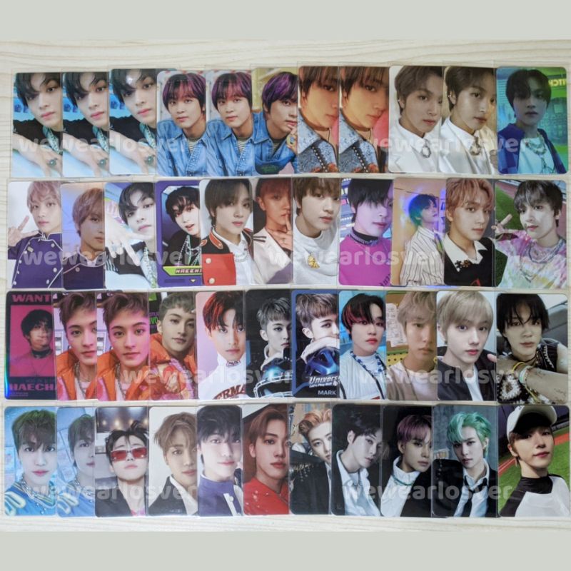 Photocard Haechan Mark Jaemin Jeno Chenle Renjun Lucky Draw Glimo R2 Baker House New School AR Acryl