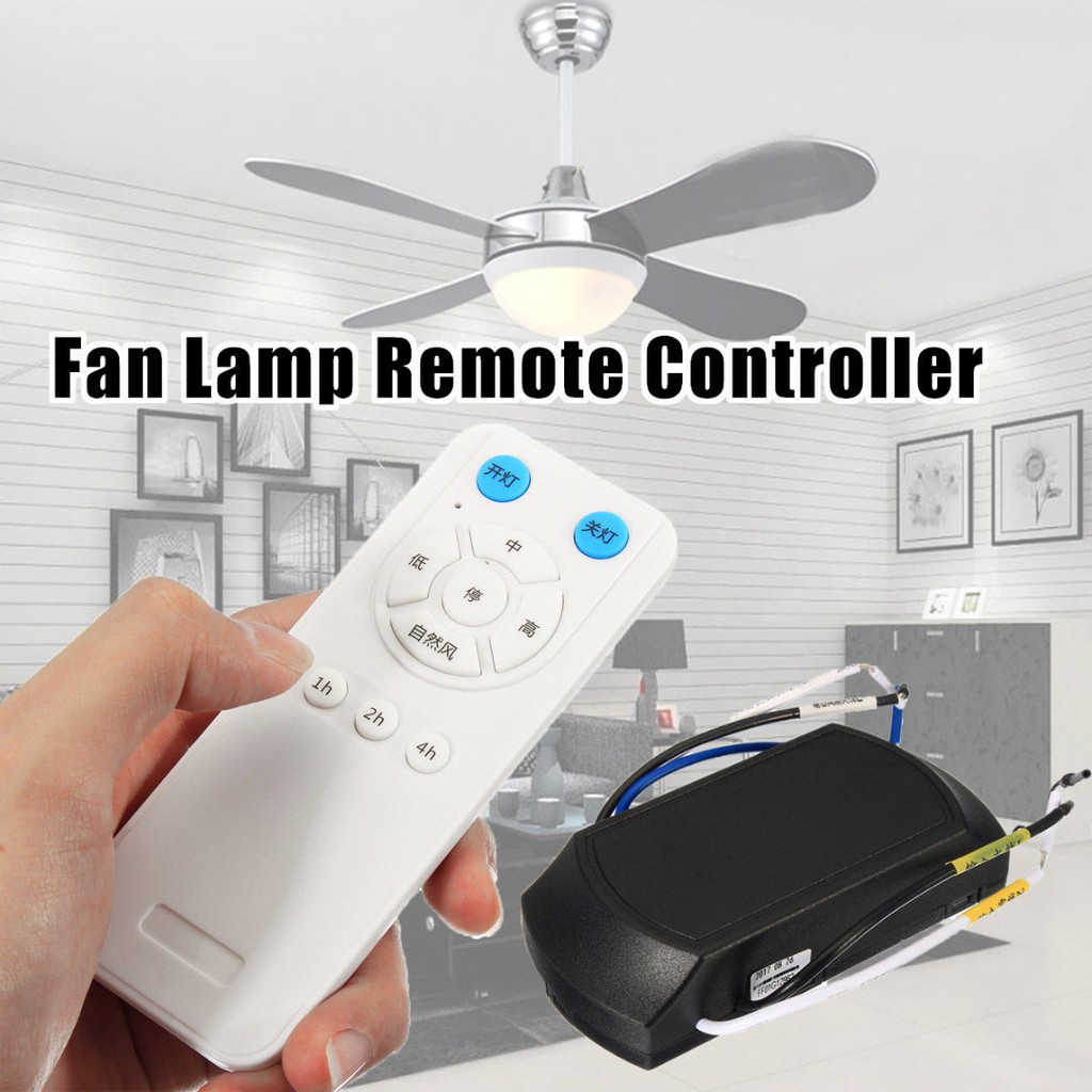 60m 175 265v Universal Ceiling Fan Lamp Remote Control W Receiver