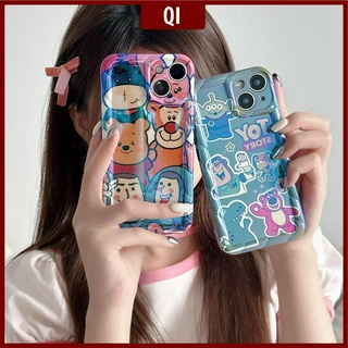 [พร้อมส่ง] เคสโทรศัพท์มือถือ ทรงสี่เหลี่ยม ลาย Toy Story สําหรับ IPhone 14Pro Max 11 12 13Pro Max