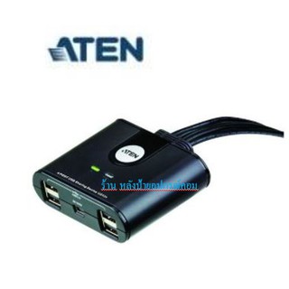 ATEN 4-Port USB2.0 Peripheral Sharing Switch 4 คอมพิวเตอร์ แชร์อุปกรณ์ USB ได้ 4-Port ประกัน 3 ปี รุ่น US424