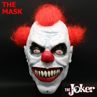 Mask หน้ากาก Joker โจ๊กเกอร์ ตัวตลก Devil Clown ปีศาจ สุดโหด BB GUN บีบีกัน Cosplay Halloween ฮาโลวีน รุ่น 009