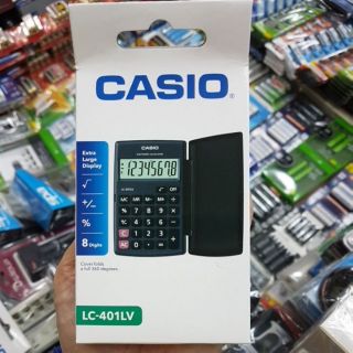 Casio LC401LV สีดำ เครื่องคิดเลขพกพา 8หลัก ของแท้