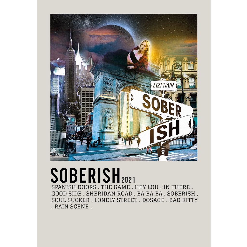 โปสเตอร์ปกอัลบั้ม Soberish by Liz Phair for Room/Barber Gym