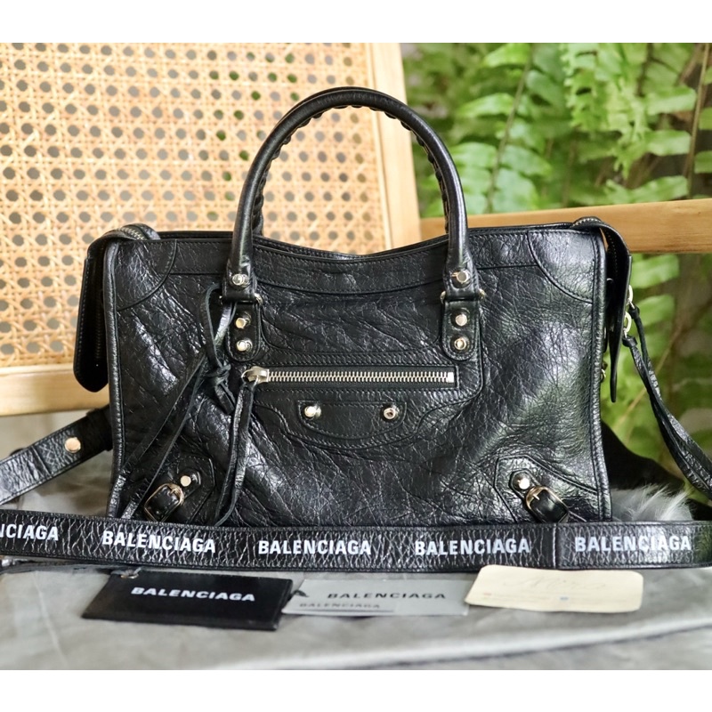 Balenciaga Small city Strap Logo Limited ❌หมด❌