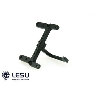 Servo Support สำหรับเปลี่ยนเกียร์และชักเลี้ยว 6x6 V2 (G-6023) LESU Aluminum Dual Servo Mount Black For Tamiya 1/14