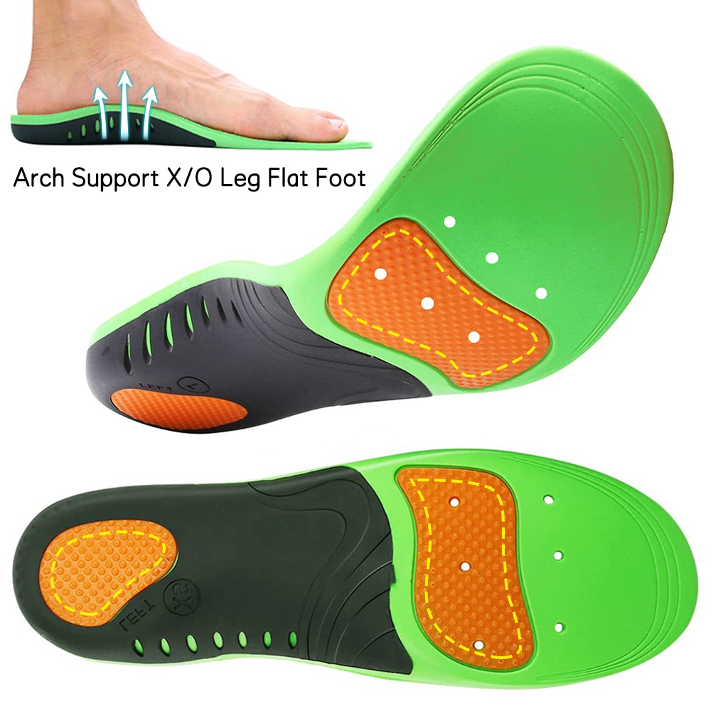 ศัลยกรรมกระดูก Insoles พื้นรองเท้า Arch Support สําหรับเท้าแบน X/O ประเภทแก้ไขกีฬาแผ่นรองส้น