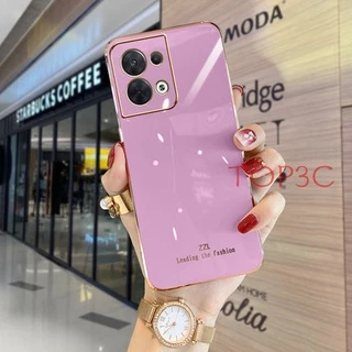 เคส OPPO Reno 8 5g / Reno 8 PRO 5G / Reno 8Z 5G / Reno 7Z 5G Reno 7 Reno 5 Reno 6 5G เคสโทรศัพท์มือถือ ขอบตรง แฟชั่น สําหรับ ZB