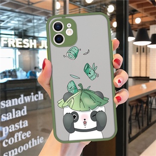 เคสโทรศัพท์มือถือแบบนิ่ม กันกระแทก ลายใบบัว แพนด้าน่ารัก สําหรับ OnePlus 6 7 8 9 PRO 9R 9RT 6T 7T