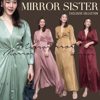 MiRRoRSiSTER’s KNoT KNoTTed MaXiDRESS #10601.3 เดรสไปงาน ชุดไปงาน เดรสเพื่อนเจ้าสาว ชุดเพื่อนเจ้าสาว เดรสแขนยาว