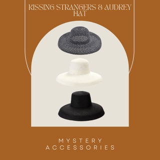 H62/H129-130: Kissing Strangers Hat | Mystery Accessories หมวก หมวกสานสีดำ