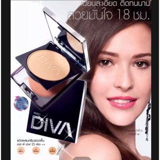 mistine diva foundation แป้งตลับ มิสทิน,แพทตินั่ม,บอส