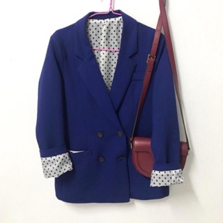 ❤️Blazer Suit ผู้หญิง Size S-M ผ้าcotton นุ่มเบาสบาย