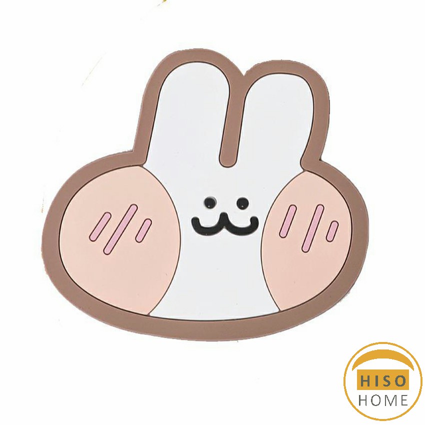 ที่รองแก้ว PVC ​ล้างได้  วัสดุกันลื่น ลายการ์ตูน ทนความร้อน Cartoon PVC Coaster