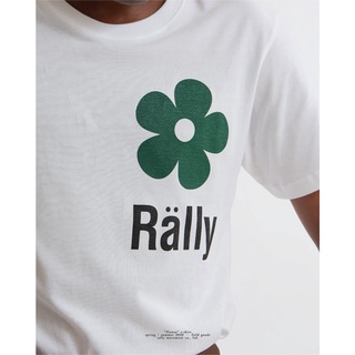 HH RALLY Flower Tee - เสื้อยืดสกรีนลายดอกไม้ cotton