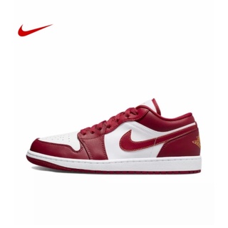 การส่งเสริNIKE Air Jordan 1 Low Cardinal  มของแท้  เตรียมจัดส่ง