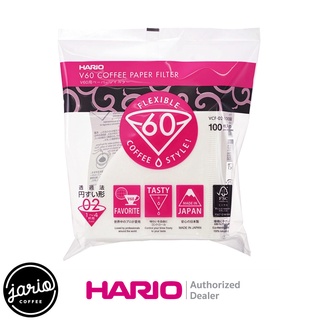 JARIO x HARIO กระดาษกรองกาแฟ HARIO V60 (แท้จากญี่ปุ่น) 100 แผ่น Drip Pour-Over Coffee Filter