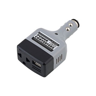 อะแดปเตอร์แปลงไฟ USB DC 12V 24V เป็น AC 220V สําหรับรถยนต์ W13