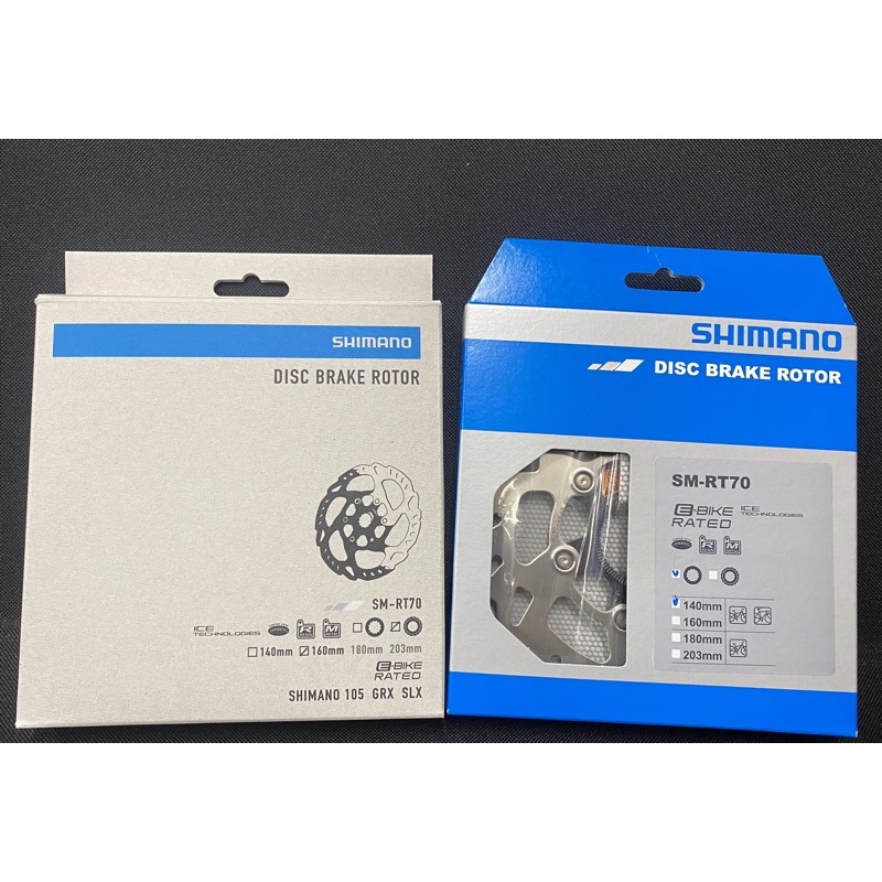????(ของแท้)ใบดิส Shimano 105/SLX Center Lock รุ่น SM-RT70 ระบบ Icetech 140-160mm