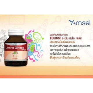 (บำรุงสมอง)AMSEL AMINO GINKO PLUS 45s