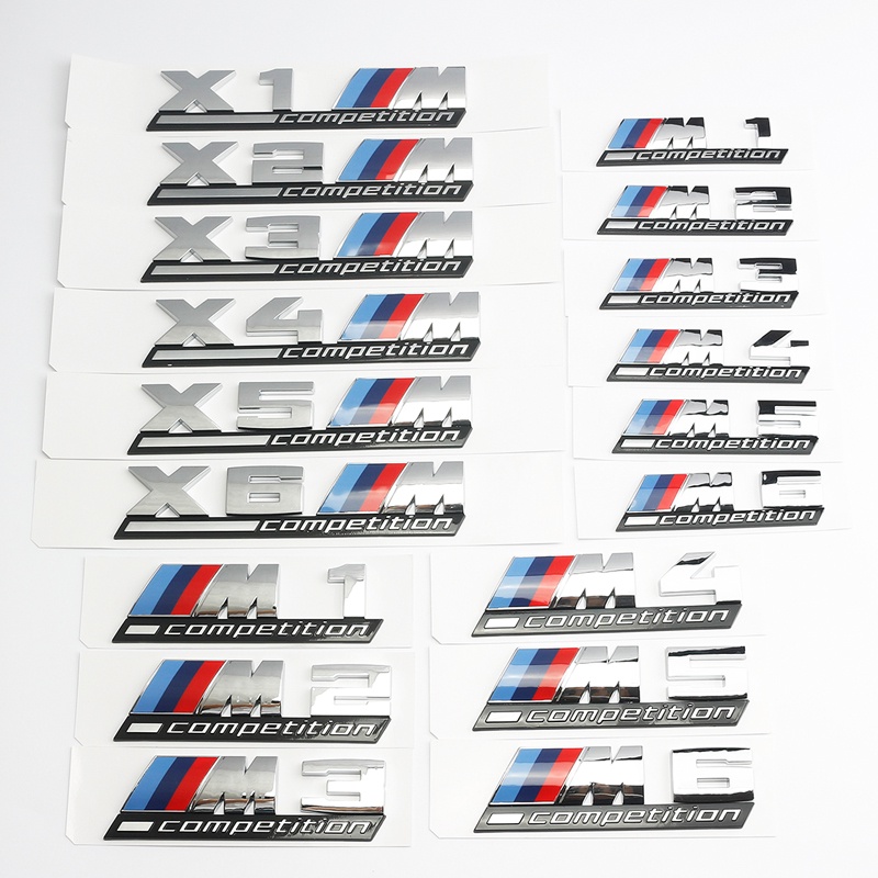 โลโก้รถ BMW M2 Thunder รุ่น X3M X5M X4M โลโก้คําดัดแปลงการแข่งขันด้านหลังหางโลโก้ M5