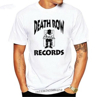 เสื้อยืดผ้าฝ้ายพิมพ์ลายขายดี เสื้อยืด พิมพ์ลาย Death Row Records คุณภาพสูง สําหรับผู้ชาย