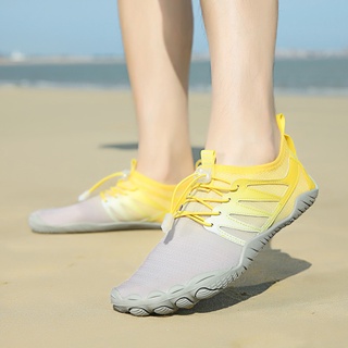 ราคาSize36~47 รองเท้าเดินชายหาด รองเท้ากีฬา รองเท้าเดินป่า กันลื่น ระบายอากาศได้ดี เหมาะกับเดินชายหาด สําหรับผู้ชาย และผู้หญิง