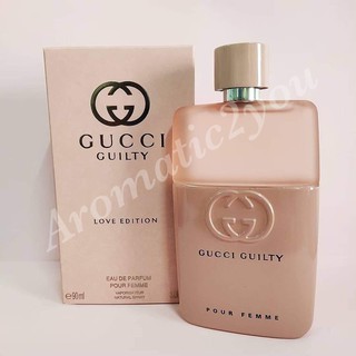 Aromatic 2youน้ำหอมผู้หญิง กุชชี่ Gucci Guilty Love Edition Pour EDP 90 ml. (กล่องจริง ไม่มีซีล) แบรนด์แท้ "จัดส่งฟรี"