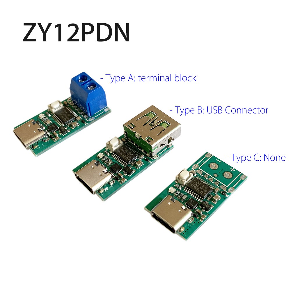 Zy12Pdn Pd Dc Decoy Type-C Pd2.0 3.0 โมดูลทริกเกอร์ชาร์จอย่างรวดเร็ว