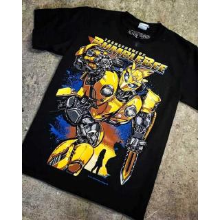 BT131 TRANSFORMERS BUMBLEBEE Original Black Timber T-Shirt dlrF