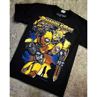 BT131 TRANSFORMERS BUMBLEBEE Original Black Timber T-Shirt dlrF