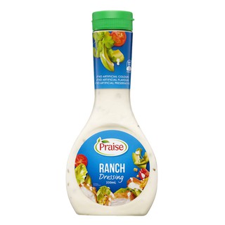 Praise Ranch Dressing 330ml.น้ำสลัด Ranch Dressing Praise Brance เครื่องปรุง