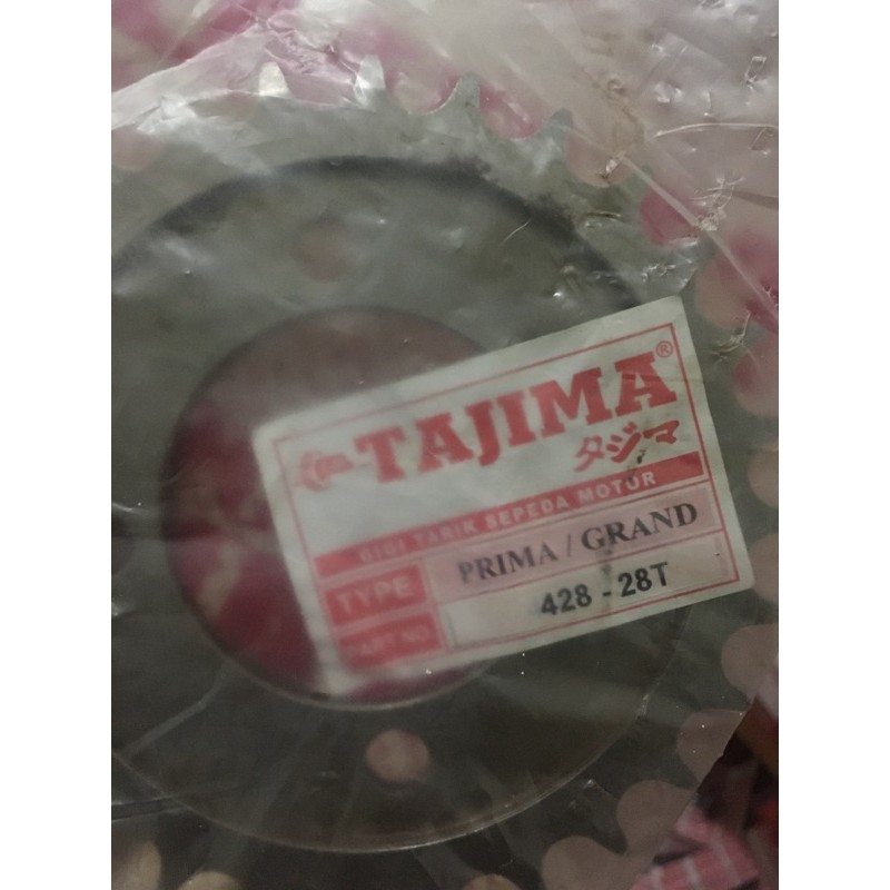 เกียร์ล้อหลัง 29T 38T 428 Grand Prima Supra Legenda Astraa Win Star C800 C700