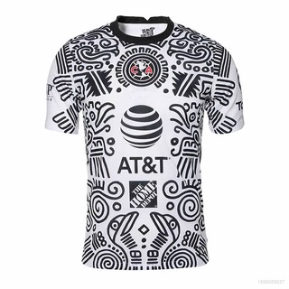 เสื้อกีฬาแขนสั้น ลายทีมชาติฟุตบอล Mexican League Club America Away พลัสไซซ์ 2020-2021