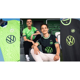 เสื้อกีฬาแขนสั้น ลายทีมชาติฟุตบอล VfL Wolfsburg 2022 23 ชุดเหย้า คุณภาพสูง สําหรับผู้ชาย และผู้ใหญ่