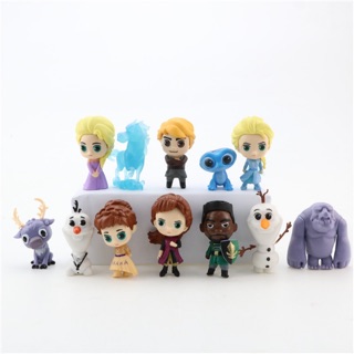 เซต12ตัว โมเดล Frozen เอลซ่า อันนา แต่งเค้ก .